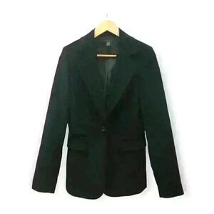 True Religion Single  Button Tailored Black Velvet Blazer Jacket Medium